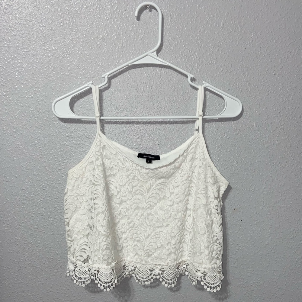 White Mesh Tank